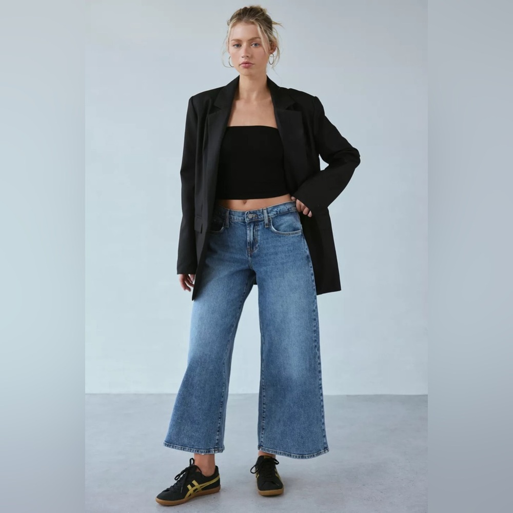 Urban Outfitters BDG Joey Mid-Rise Wide Leg Jeans Size 25